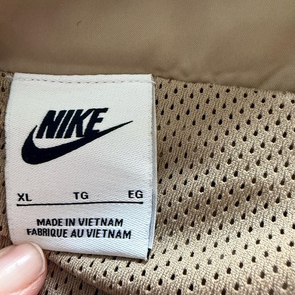 Nike Sportswear Windrunner Woven Anorak Jacket Beige Mens XLarge DQ4910-247 - Picture 3 of 4